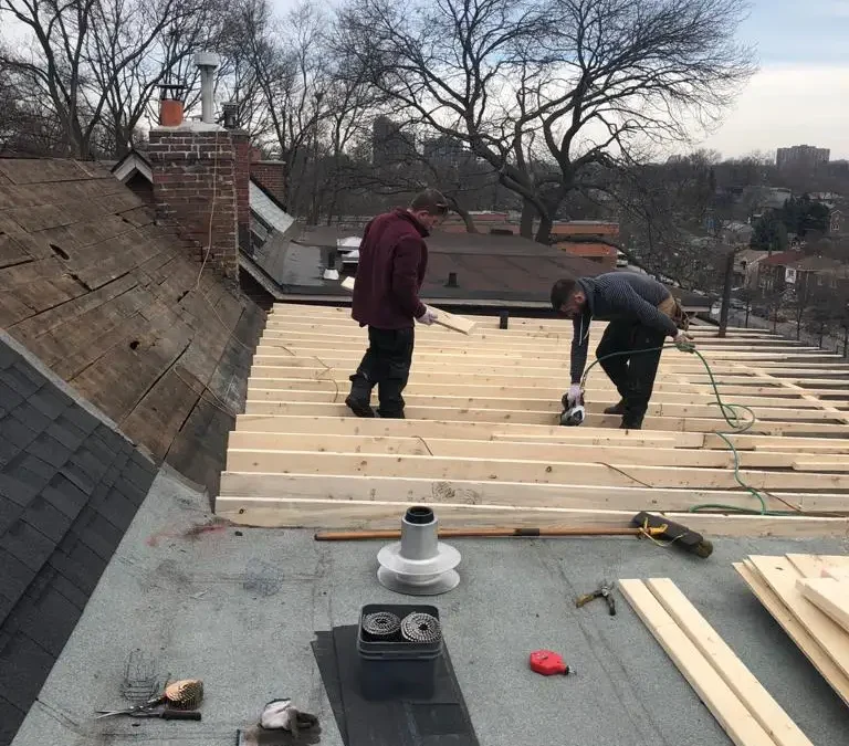 Attic Space Rebuild Structural Work, Toronto