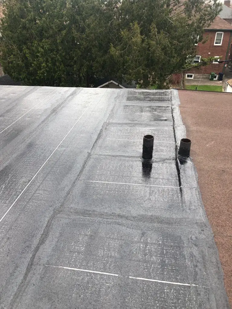 Attic space removal and rebuild above a Toronto flat roof, view 22