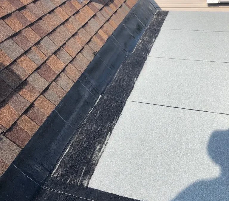 Crew Preparing a Flat Roof Deck, Toronto