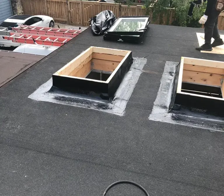 Skylight Opening Cut and Deck Reinforcement, Toronto