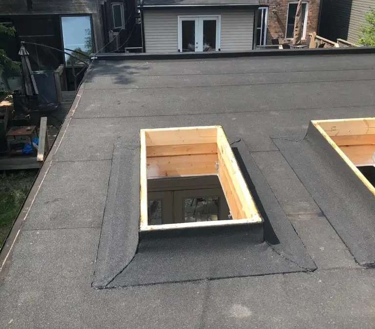 Skylight Curb Flashing and Membrane Tie-In, Toronto
