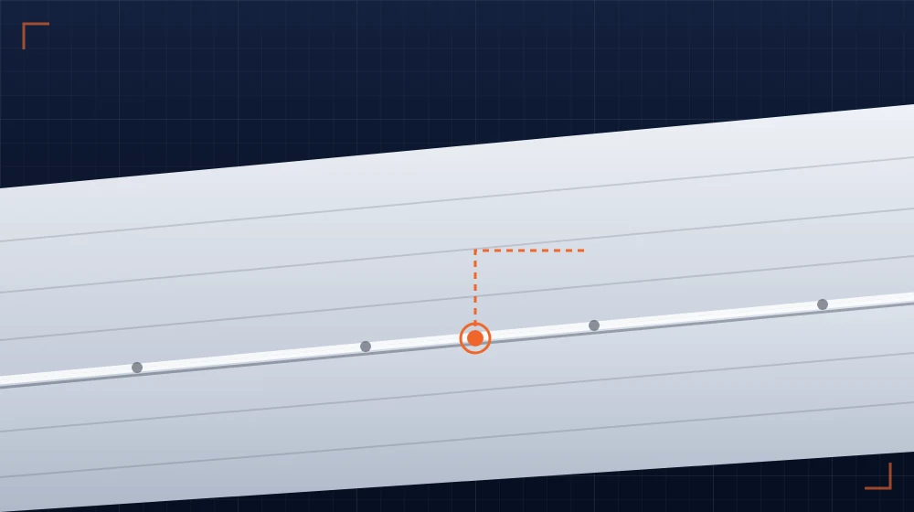 Technical illustration of a TPO single-ply membrane with a hot-air welded seam